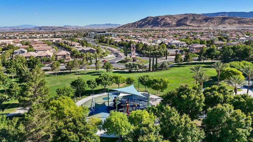 Craig Ranch neighborhood aerial view in North Las Vegas